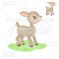 Cute Woodland Deer SVG Cut File & Clipart for Silhouette ...