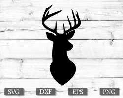 Deer SVG, Deer Head SVG, Deer Clipart, Deer Head Clipart, Deer Vector,  Hunting SVG Files, Svg Files for Cricut, Silhouette