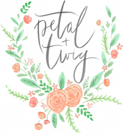 is this too much greenery/floral for you? | logo by oh my deer ...