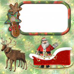 Christmas Transparent Santa PNG Photo Frame | Gallery Yopriceville ...