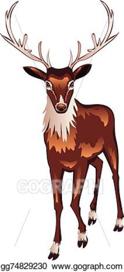 EPS Illustration - Brown deer. Vector Clipart gg74829230 ...