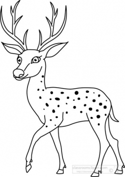 Deer Clipart Outline - Clip Art Library