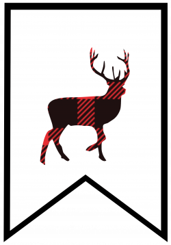 Buffalo-Plaid-Banner-Letters-deer.png (2083×2986) | Christmas ...