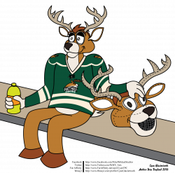 Anthro New England 2016 Conbook Submission #3 (Deer Mascot) — Weasyl