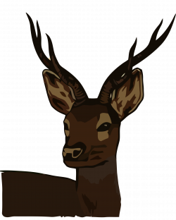 Clipart - Vintage Deer Head