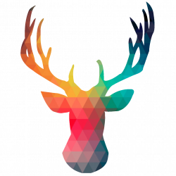 Polygon Deer | Etsy Ideas | Pinterest