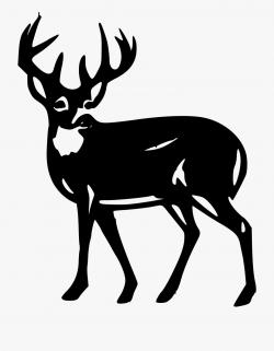Clipart Deer - White Tailed Deer Silhouette #64275 - Free ...