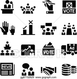 EPS Vector - Voting, democracy, election, icon. Stock ...