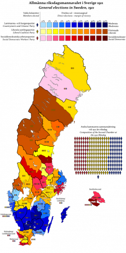 Swedish General Election 1911 by AJRElectionMaps on DeviantArt