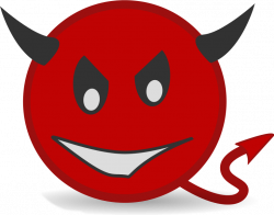 devil demon emoji - Sticker by Paul Shepley