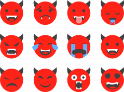 Smiley Devil Icon - Demon expression 4698*3490 transprent Png Free ...