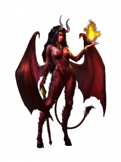 Demon Devil Female Woman - demon png download - 773*1033 ...