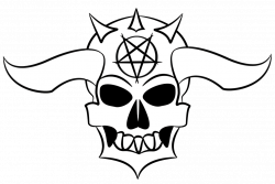 Demon Skull Drawing at GetDrawings.com | Free for personal use Demon ...