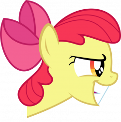 Image - Apple bloom evil grin by knightteutonic-d7k28n9.png | My ...