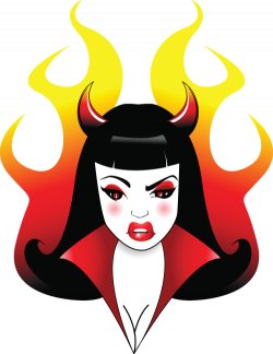 Devil clipart devil girl ~ Frames ~ Illustrations ~ HD images ...