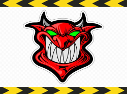 Red Devil Demon Demonic Vector Clipart Vinyl stickers SVG PDF DXF Png files