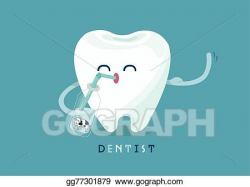 EPS Illustration - Calcium for tooth. Vector Clipart ...