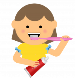 Boy Brushing Teeth Clipart | Letters Format
