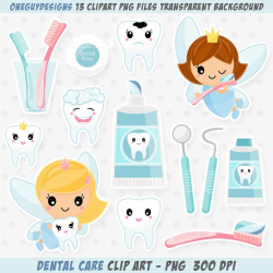 Dental Clipart, Dentist graphics, toothbrush, toothpaste and cute tooth  fairy graphics.
