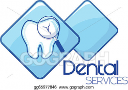 Vector Clipart - Dental diagnosis services design. Vector ...