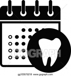 Vector Clipart - Dental care- dentist appointment icon ...