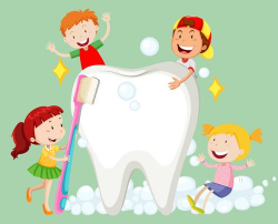 Cartoon children with dental care vector 05 | dental ...