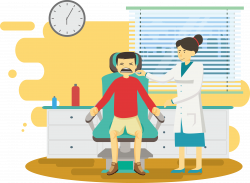 Dentist Physician Illustration - Room hygiene check doctor 4391*3218 ...