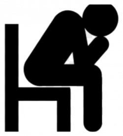 Depression Clipart Black And White Transparent Png - AZPng