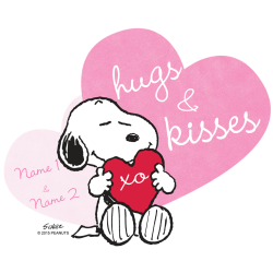 Snoopy Hugs and Kisses - Personalize T-Shirt | Pinterest | Snoopy ...