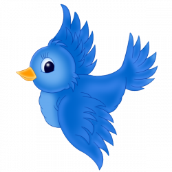 Bluebird clipart cartoon - Pencil and in color bluebird clipart cartoon