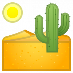 Desert Icon | Noto Emoji Travel & Places Iconset | Google