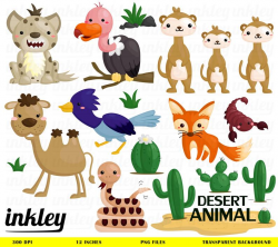 Desert Animal Clipart, Desert Animal Clip Art, Desert Animal Png, Animals  Clipart,Hyena Clipart, Camel Clipart, Fox Clipart, Vulture Clipart