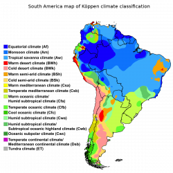 File:South America map of Köppen climate classification.svg | Latin ...