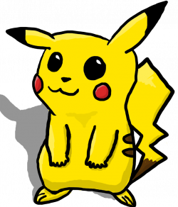 Pikachu (with transparent background and shadow) by the-desert ...