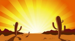 sunset desert cactus clip art | Clip Art | Graphic design ...