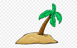 Palm Tree Clipart Desert Tree - Deserted Island Island ...