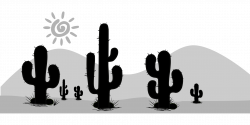 Cactaceae Silueta del Desierto Clip art - cactus 1920*960 ...