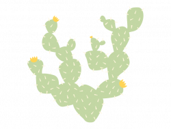 Prickly Pear Cactus Wall Decal – weeDECOR