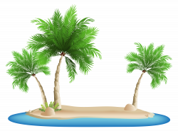 Palm Trees Island PNG Clipart Image | Gallery Yopriceville - High ...