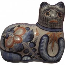 Vintage Large Mexican Tonala Pottery Cat | Pinterest | Mexicans ...