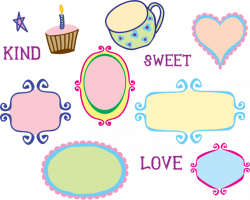 Clipart - Kitschy Doodle Frame Borders