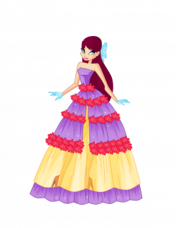 Merula flower princess ball gown (request) by Woogyuxi on DeviantArt