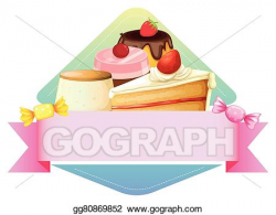 Vector Art - Dessert. EPS clipart gg80869852 - GoGraph