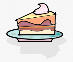 Slice Of Dessert Cake - Slice Of Cake Clip Art #1104716 ...