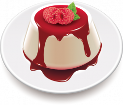Panna cotta Cream Italian cuisine Gelatin dessert Clip art - cake ...