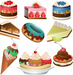 French cuisine Breakfast Cupcake Cherry pie Clip art - Cartoon ...