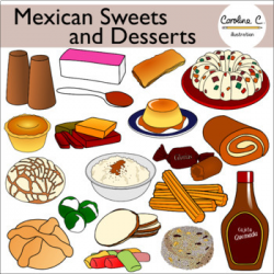 Mexican Sweets and Desserts Clip Art