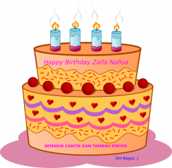 Zalfa Birthday Cake Clip Art at Clker.com - vector clip art online ...