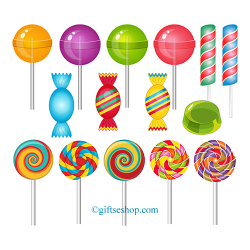 Sweets Clipart, Lollipop Clipart