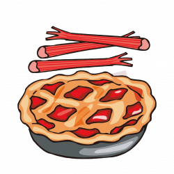 Rhubarb pie Strawberry pie Pumpkin pie Apple pie Clip art - Bacon ...